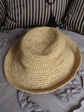 woven raffia sun hat